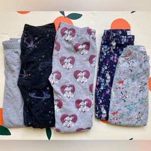 Girl Gap Leggings bundle Size 6/7 & 8 Disney Gap